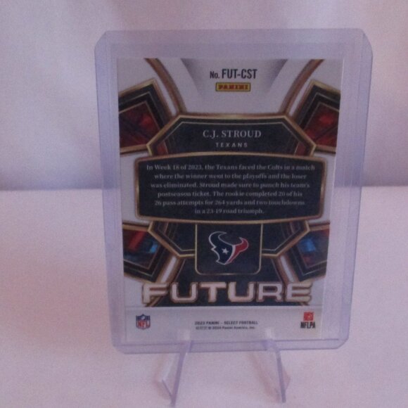 2023 Panini CJ STROUD FUTURE Houston Texans with Mag & Stand - Picture 2 of 2